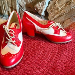 B.A.I.T. Red Heeled Saddle Shoes